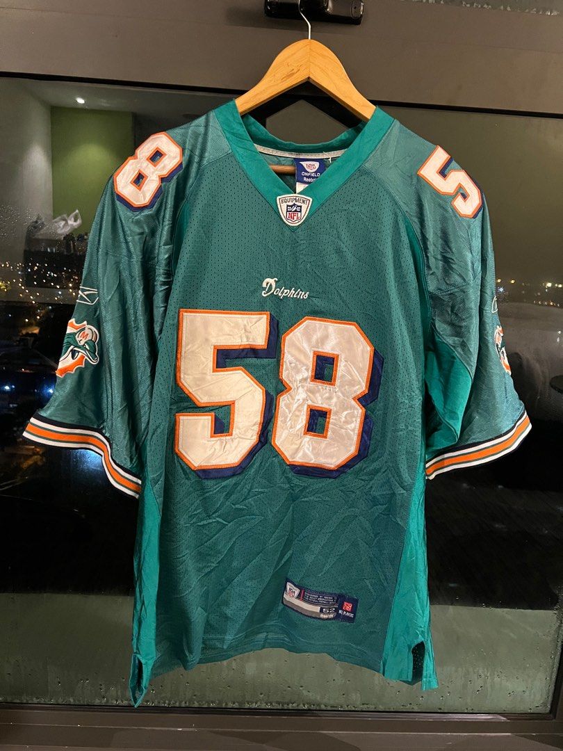 NFL Carlos Dansby 58 Miami Dolphins Football Jersey Reebok