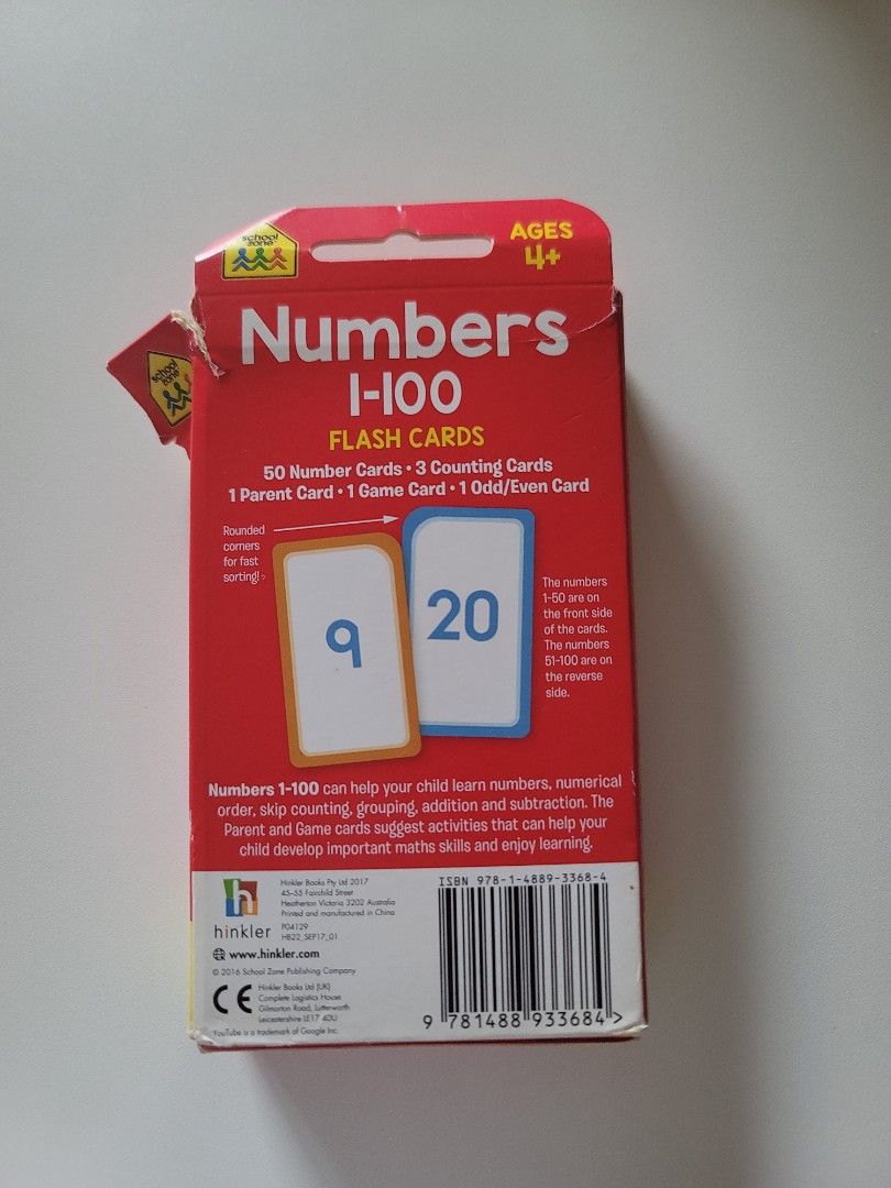 Number card 1100, Hobbies & Toys, Books & Magazines, Children's Books
