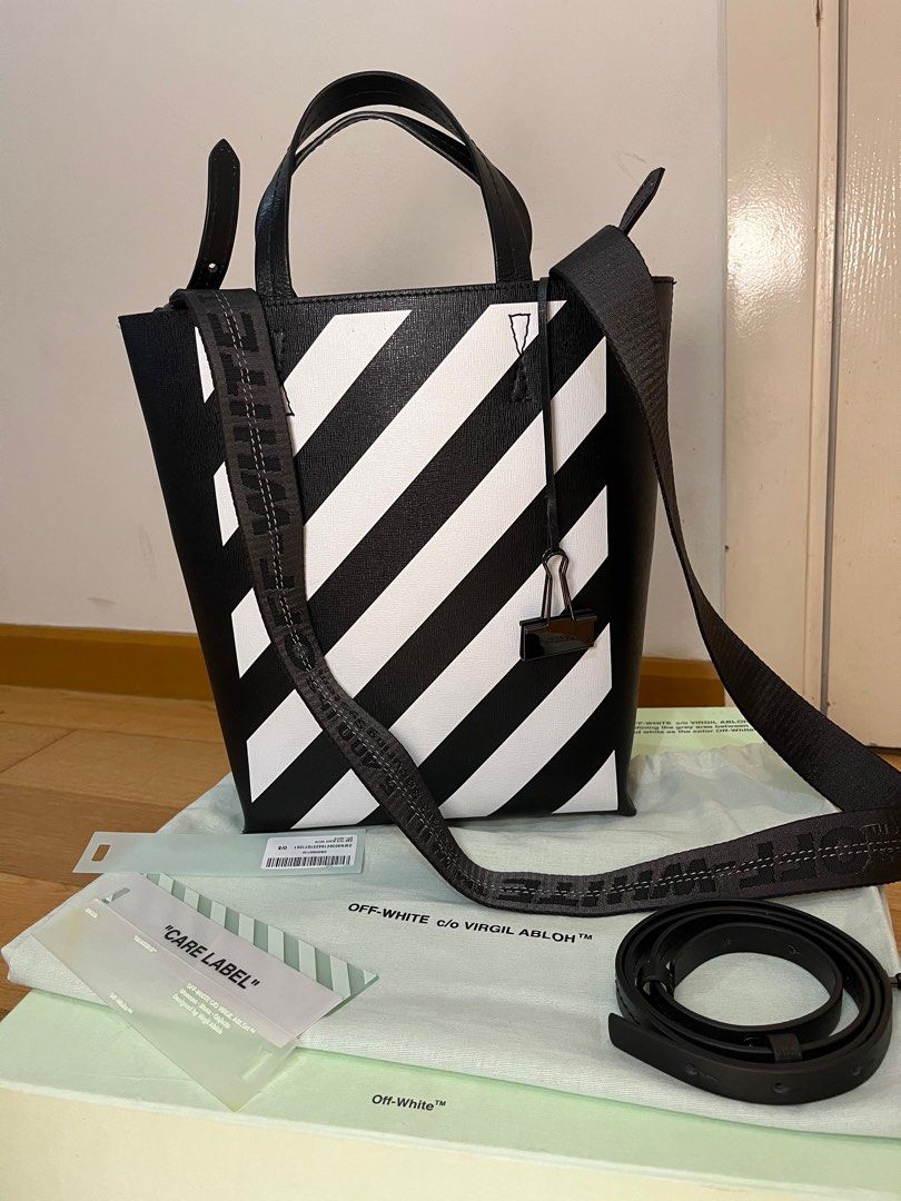 OFF-WHITE c/o virgil abloh silver bag, Luxury, Bags & Wallets on Carousell