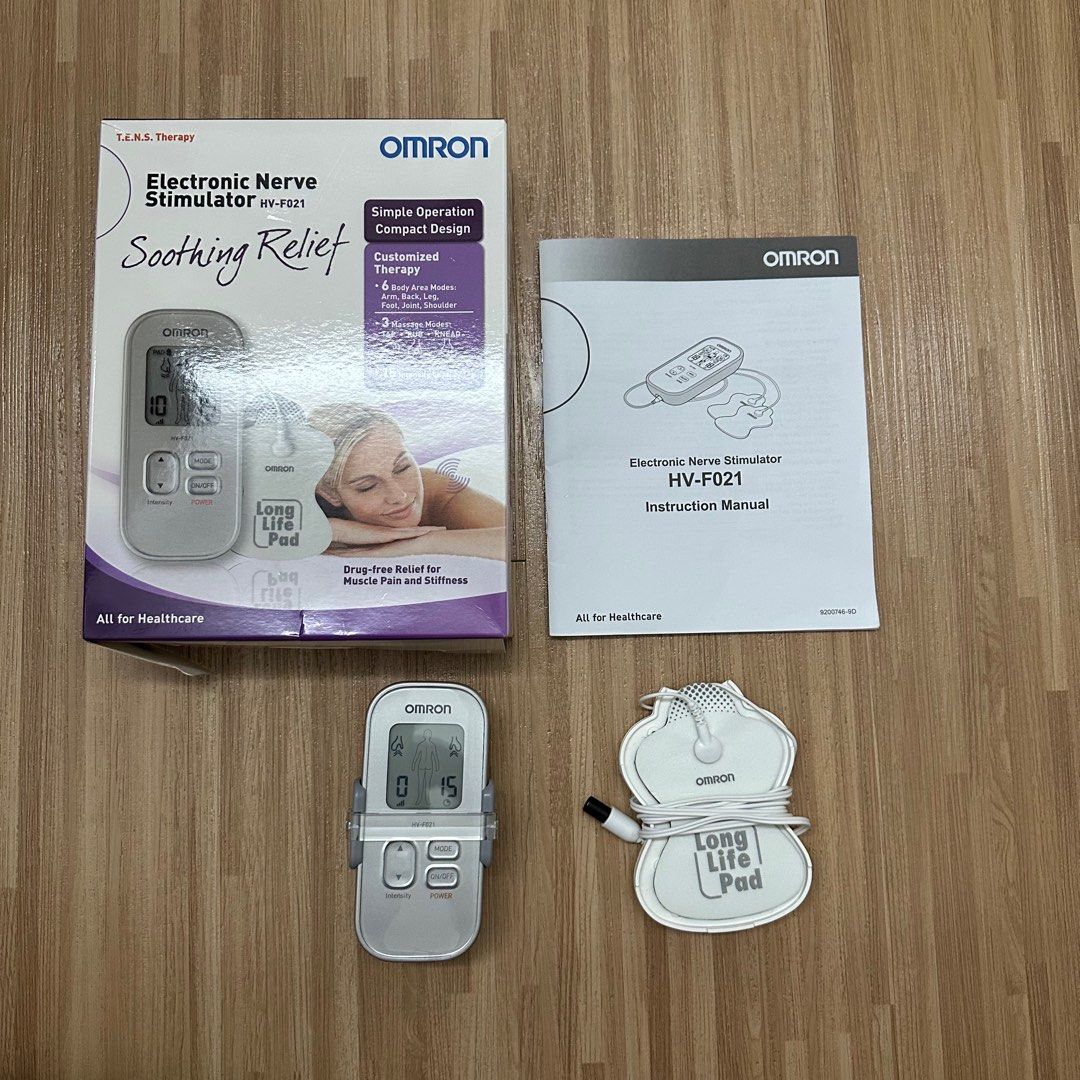 Omron HVF201 Electronic Nerve Stimulator Soothing Relief Massage Muscle Pain Stiffness, Health