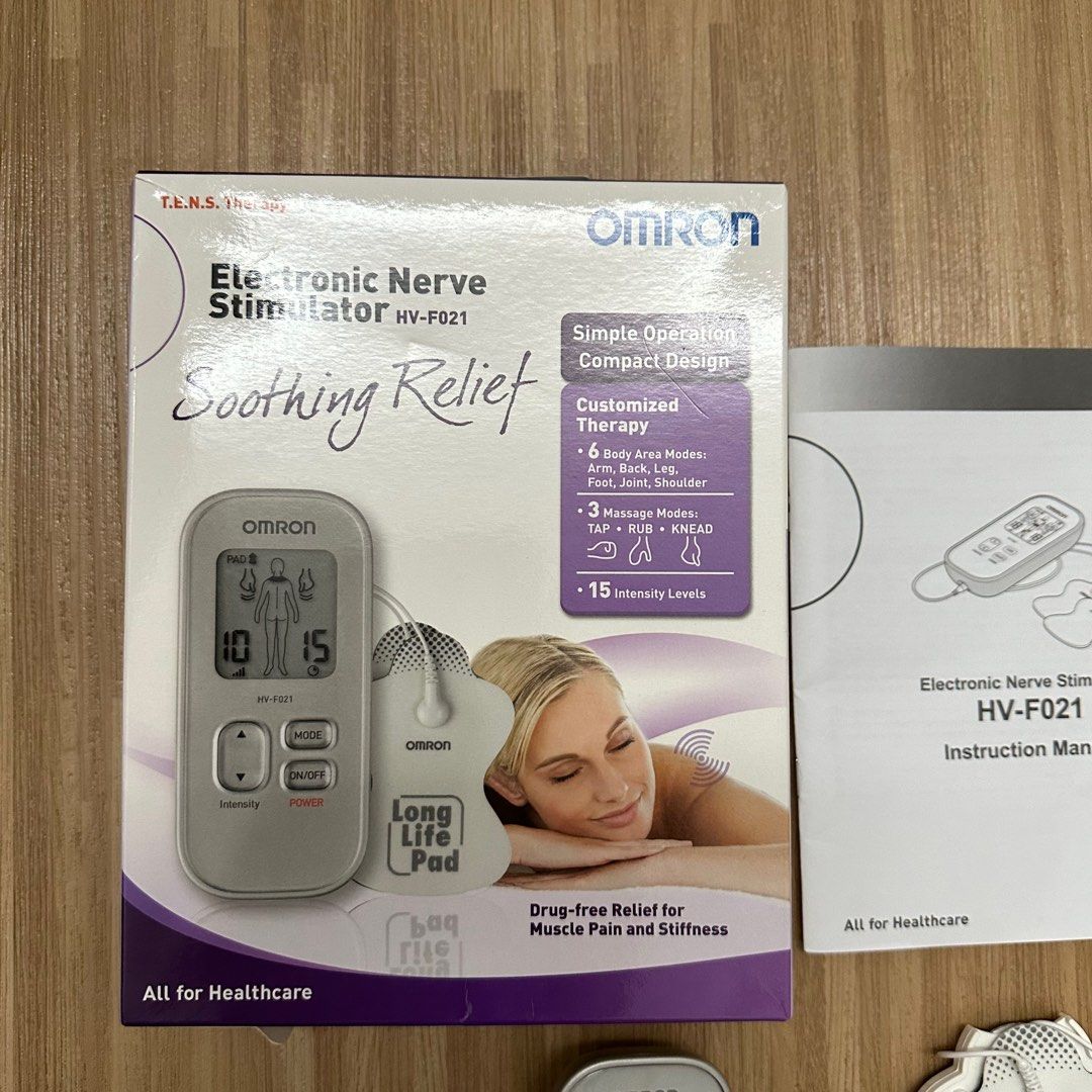 Omron HVF201 Electronic Nerve Stimulator Soothing Relief Massage Muscle Pain Stiffness, Health