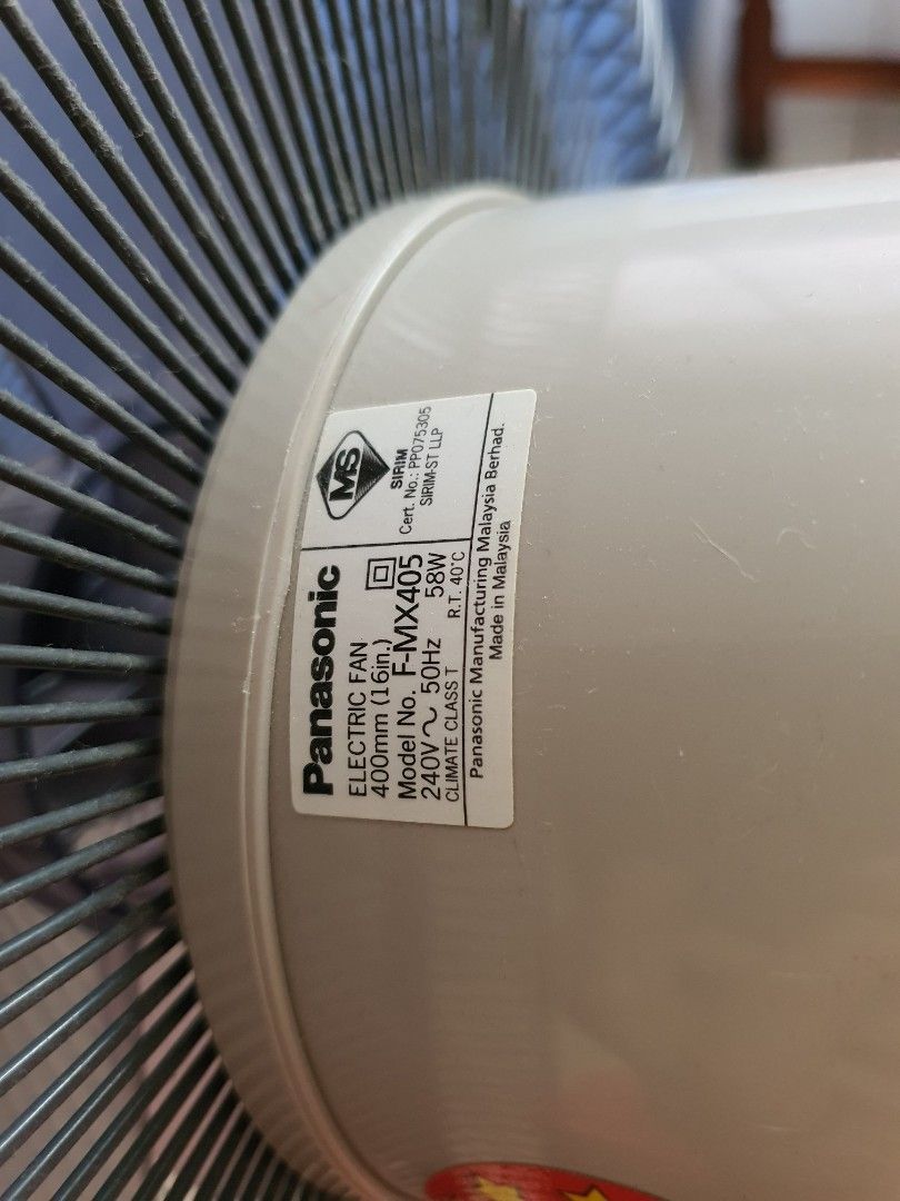 Panasonic Standing Fan, Furniture & Home Living, Lighting & Fans, Fans