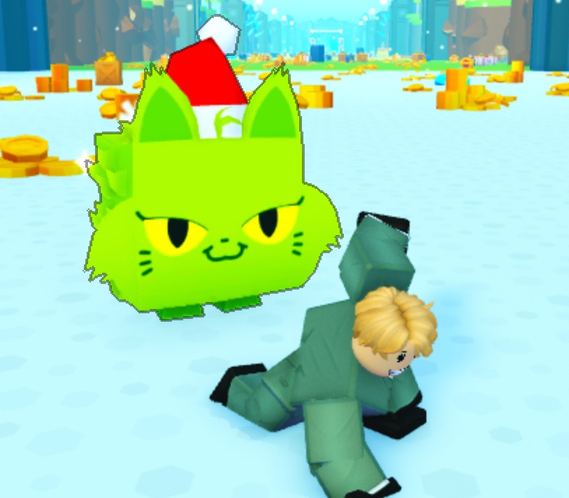 Pet Simulator X Huge Grinch Cat, Video Gaming, Gaming Accessories, In