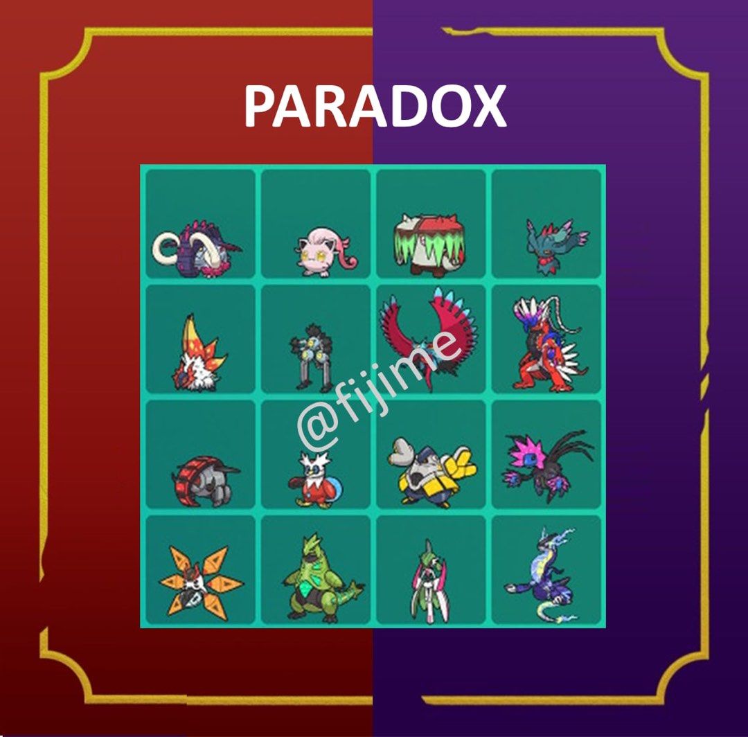 Pokemon Scarlet & Violet - Paradox Pokemon - Shiny - 6IV