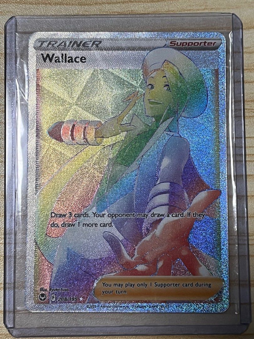 Pokmon Silver Tempest Wallace Rainbow Hyper Full Art Trainer Ultra Secret  Gold Rare Card, Hobbies & Toys, Toys & Games on Carousell