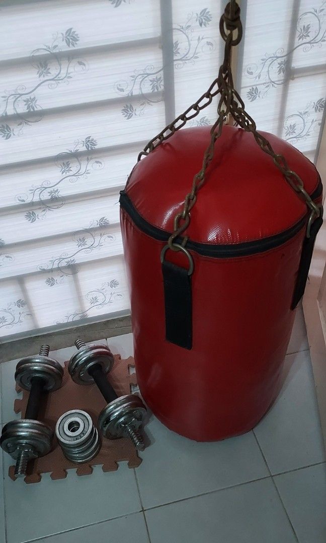 Punching Bag & Dumbbells, Everything Else on Carousell