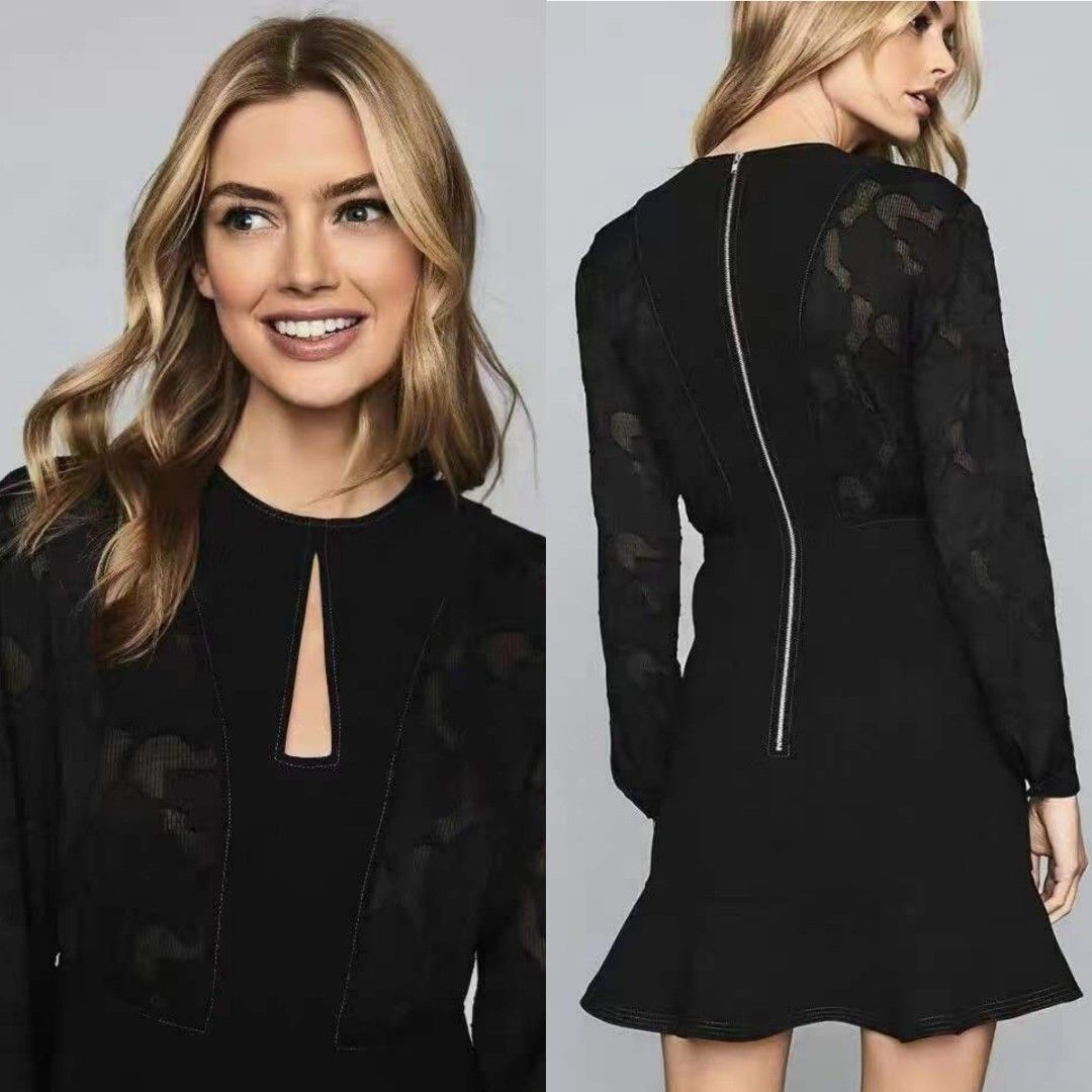 Reiss Pippa Burnout Detail Mini Dress Women s Fashion Dresses Sets Dresses on Carousell
