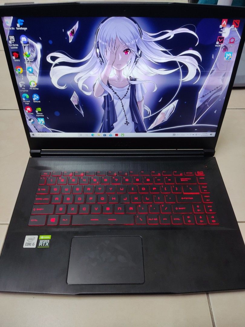 Pc Portable Gamer  msi Thin GF63 : i5-12è, 8G, RTX 3050 -15.6