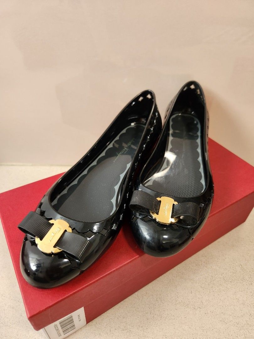 Salvatore ferragamo jelly ballet flats shop