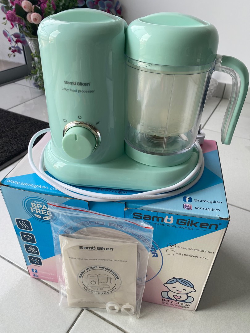 Samu Giken 4 in 1 Baby Food Processor Maker Mixer Blender Heating