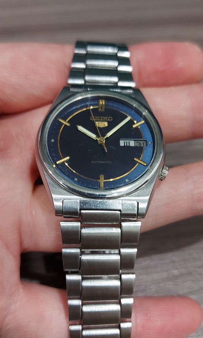 Seiko 7009-3171 Blue Sector Dial, Men's Fashion, Watches & Accessories,  Watches on Carousell