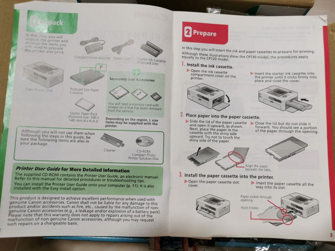 Selphy CP720 Compact Photo Printer, Computers & Tech, Printers