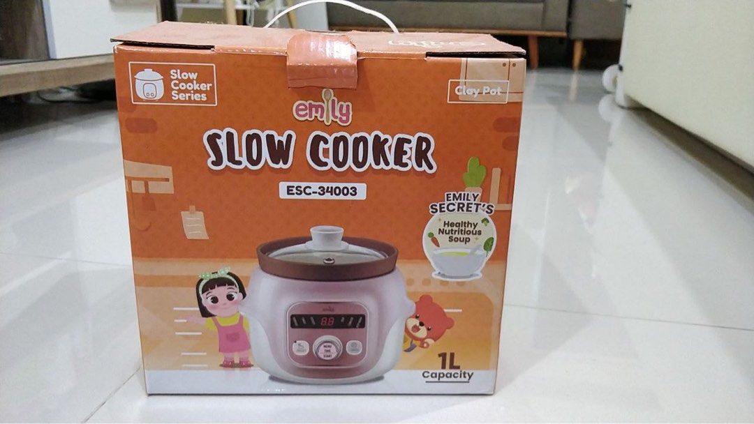 Slow Cooker Emily Claypot 1L, Kitchen & Appliances di Carousell
