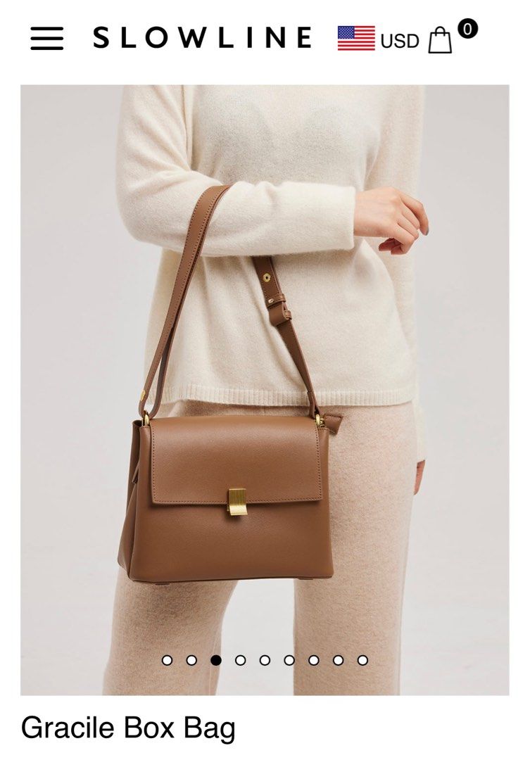 Slowline Gracile Box Bag Caramel