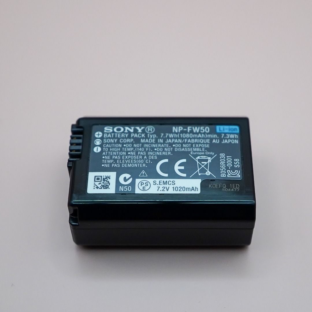 (SN*477) Original Sony NPFW50 Rechargeable Battery Pack for Sony Alpha & NEX Mirrorless Cameras