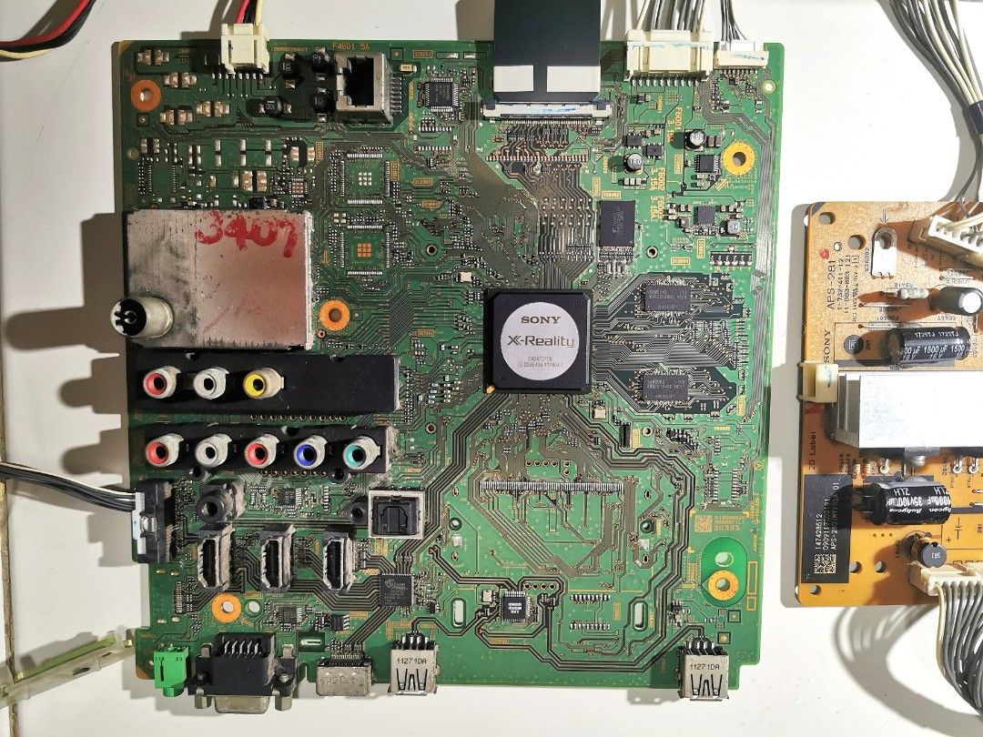 Sony TV KDL32CX520 Motherboard Parts & Speakers for Electronics Hobby