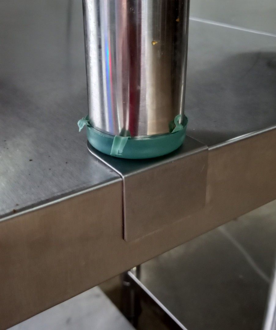 STAINLESS STEEL KITCHEN OVERSHELF RACK / EXTEND WORKING TABLE TOP RACK ...