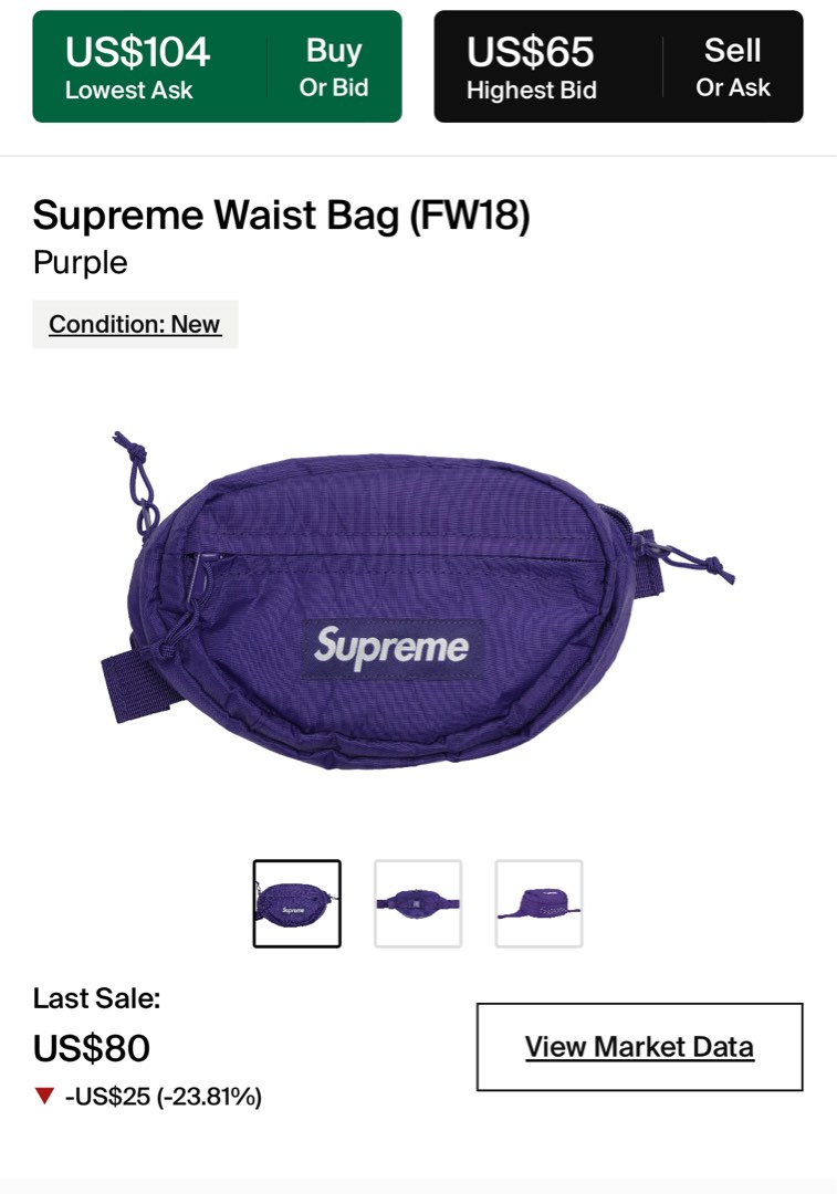 Supreme waist bag FW18 Men s Fashion Bags Belt bags Clutches