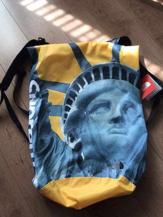 SUPREME x The North Face Statue of Liberty Waterproof Backpack Bag Rolltop  NEW