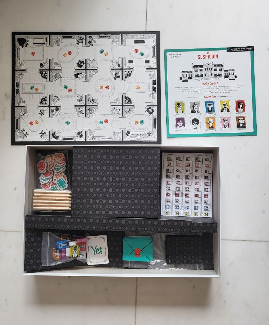 Suspicion Board Game, Hobbies & Toys, Toys & Games on Carousell