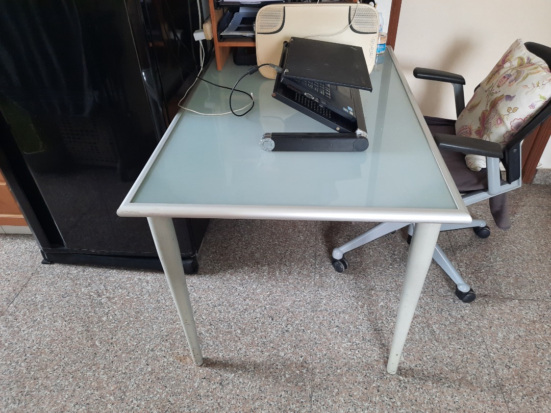 Table. Glass top. IKEA, Furniture & Home Living, Furniture, Tables