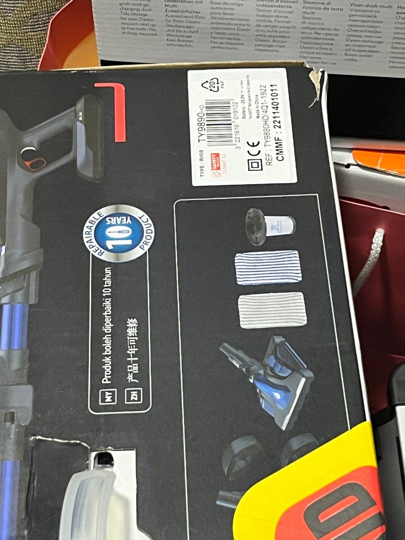 Tefal Handstick TY9890 X-Force Aqua Cordless Vacuum Cleaner, TV & Home ...