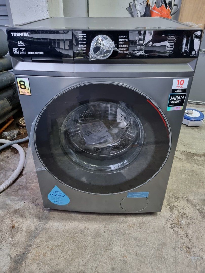 Toshiba 8.5kg front load TWBK95G4S, TV & Home Appliances, Washing