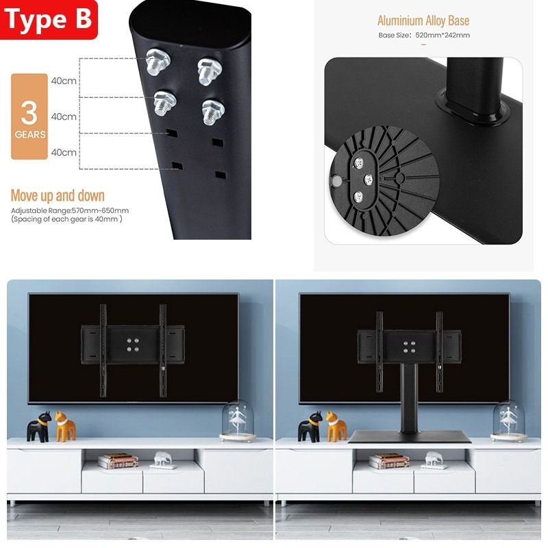 Tv stand that moves store up and down