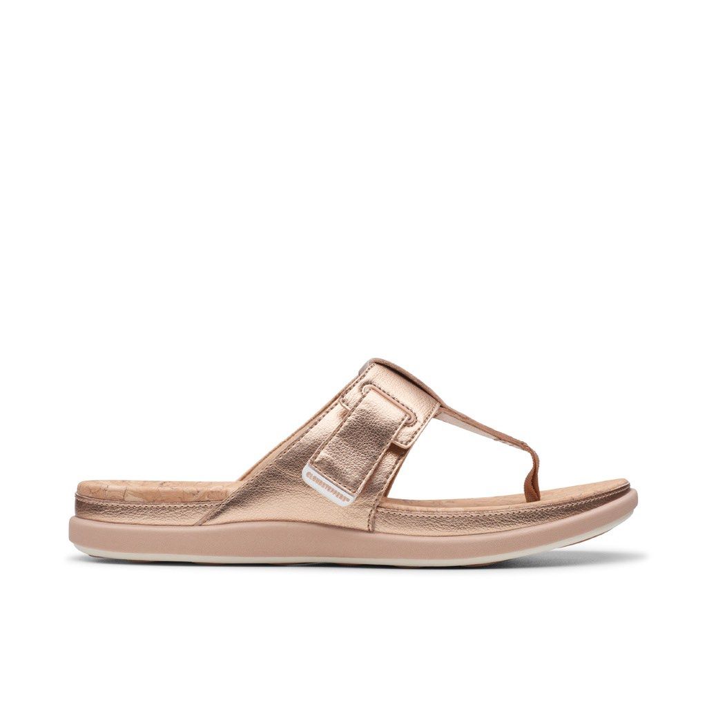 UK4.5 Clarks Womens Casual Step June Reef Flat Sandals
