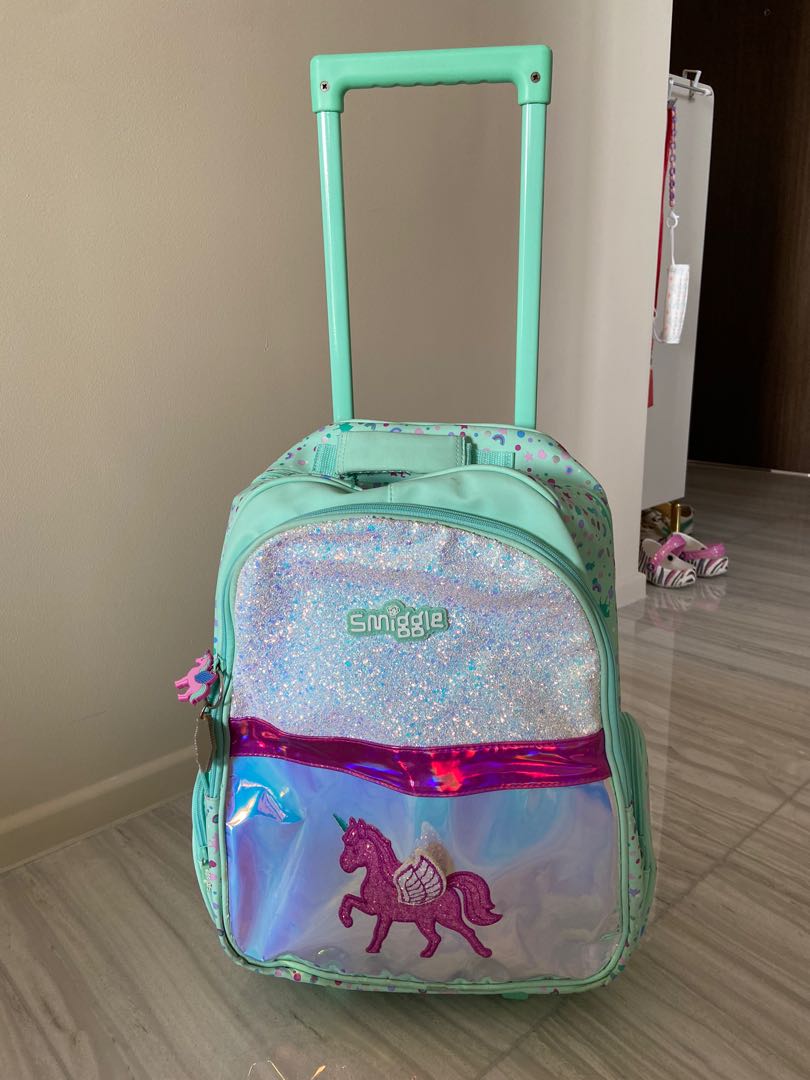 Unicorn trolley backpack, Women's Fashion, Bags & Wallets, Backpacks on