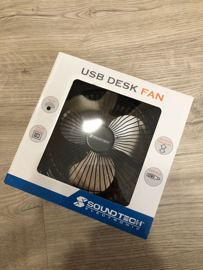 USB desk fan, Furniture & Home Living, Lighting & Fans, Fans on Carousell