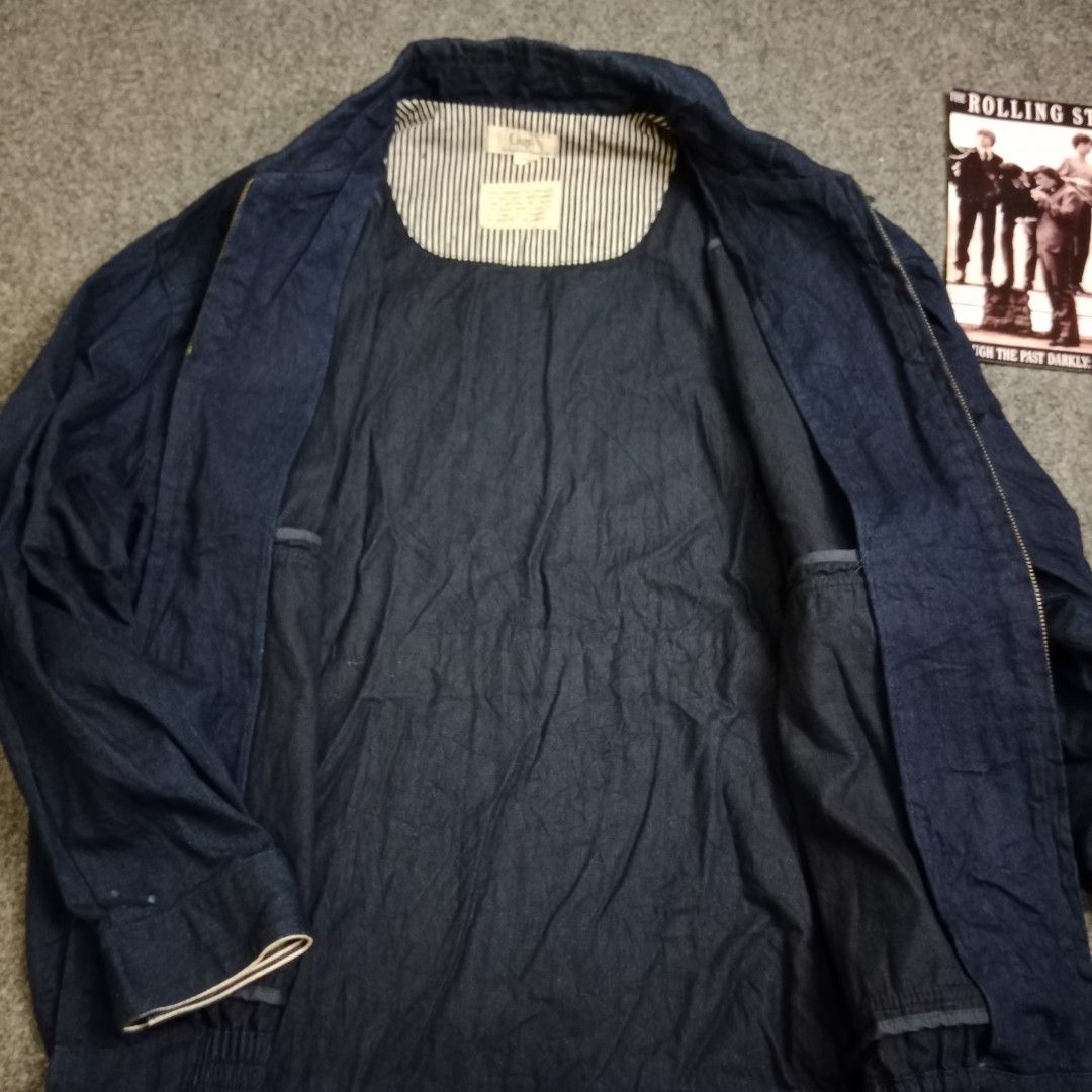 vibtage jacket denim, Fesyen Pria, Pakaian