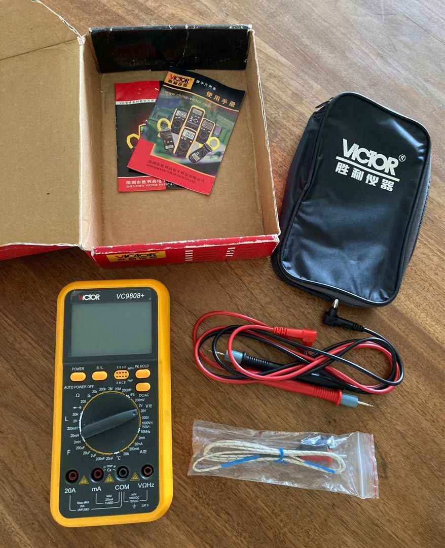 Victor VC9808+ Multimeter, Furniture & Home Living, Home Improvement ...