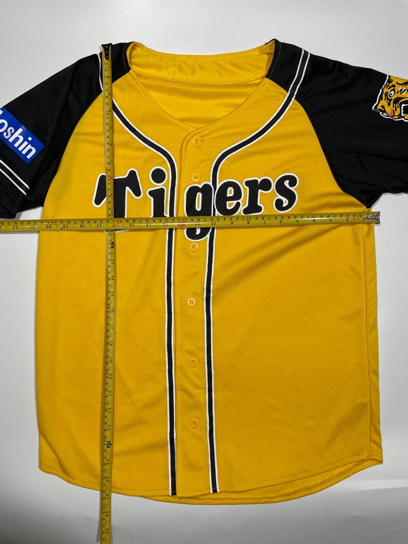 NEW MIZUNO Japan NPB HANSHIN TIGERS Baseball Jersey Yellow/Black MEDIUM