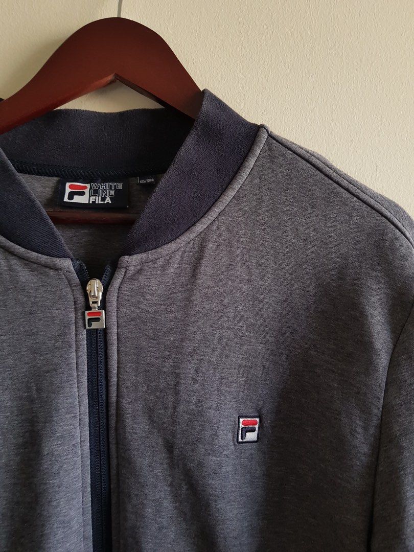 White line fila jacket new arrivals