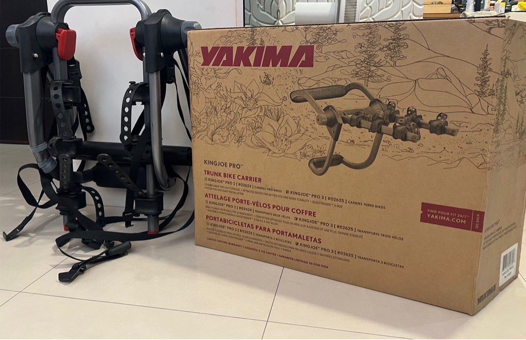 YAKIMA KING JOE PRO 3 BIKES專業王者自行車支架, 體育器材, 自行車及