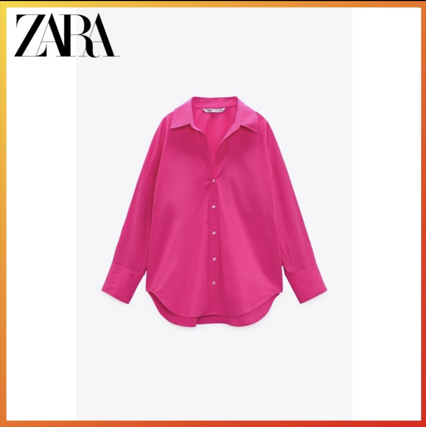 Blouse rose online poudré zara