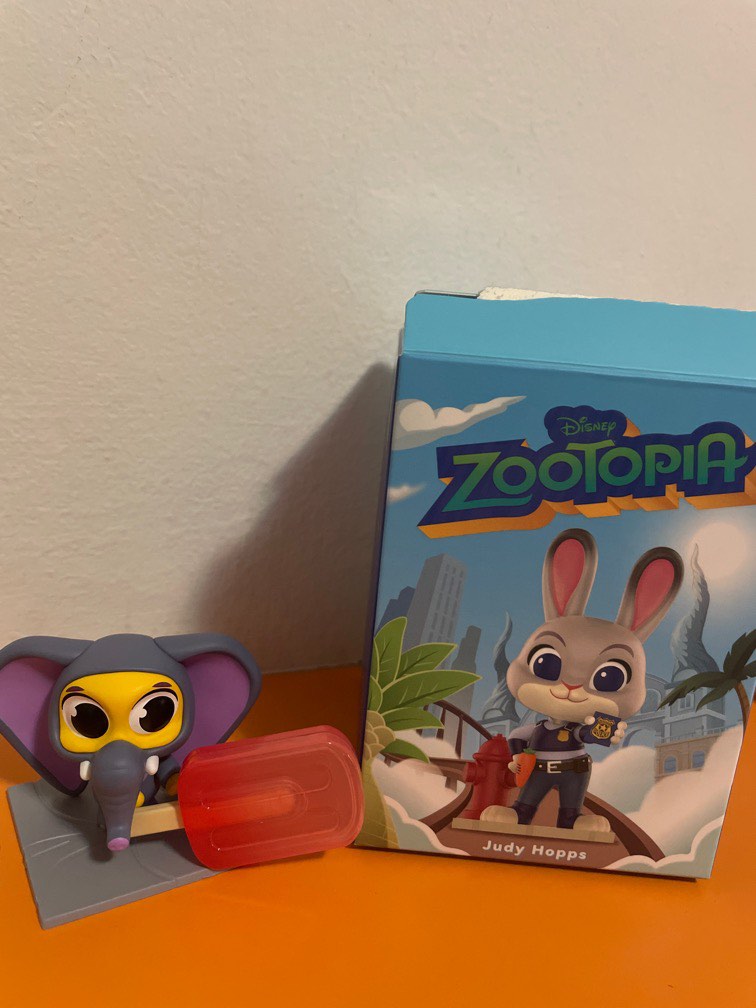 Zootopia Popmart ice cream elephant, Hobbies & Toys, Toys & Games on