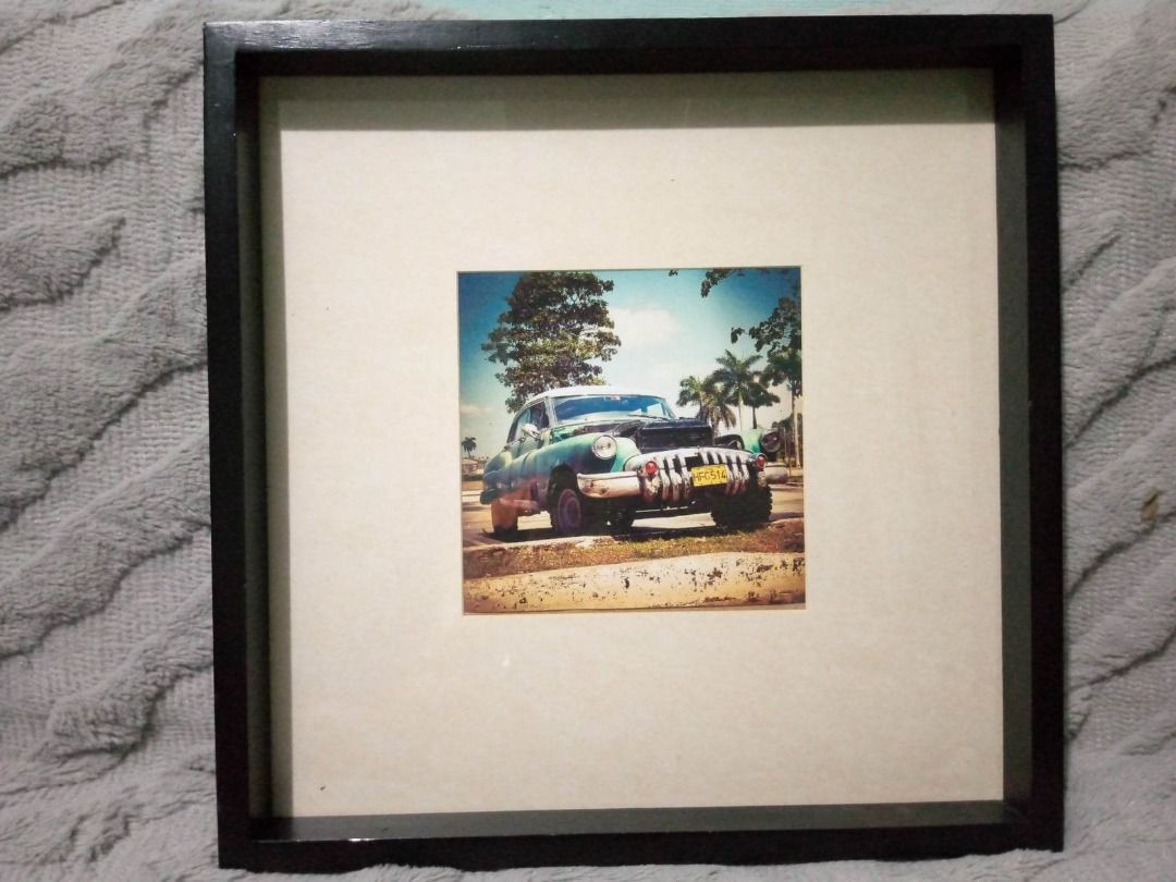 2 LARGE FRAMES WITH CAR PICTURE, Furniture & Home Living, Home Decor ...