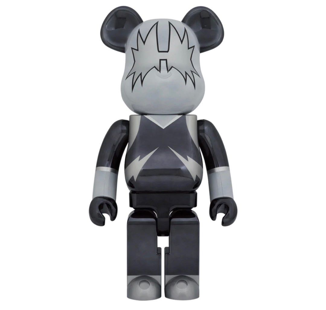 日版準時貨預訂BEARBRICK KISS SPACE MAN / CATMAN CHROME 100