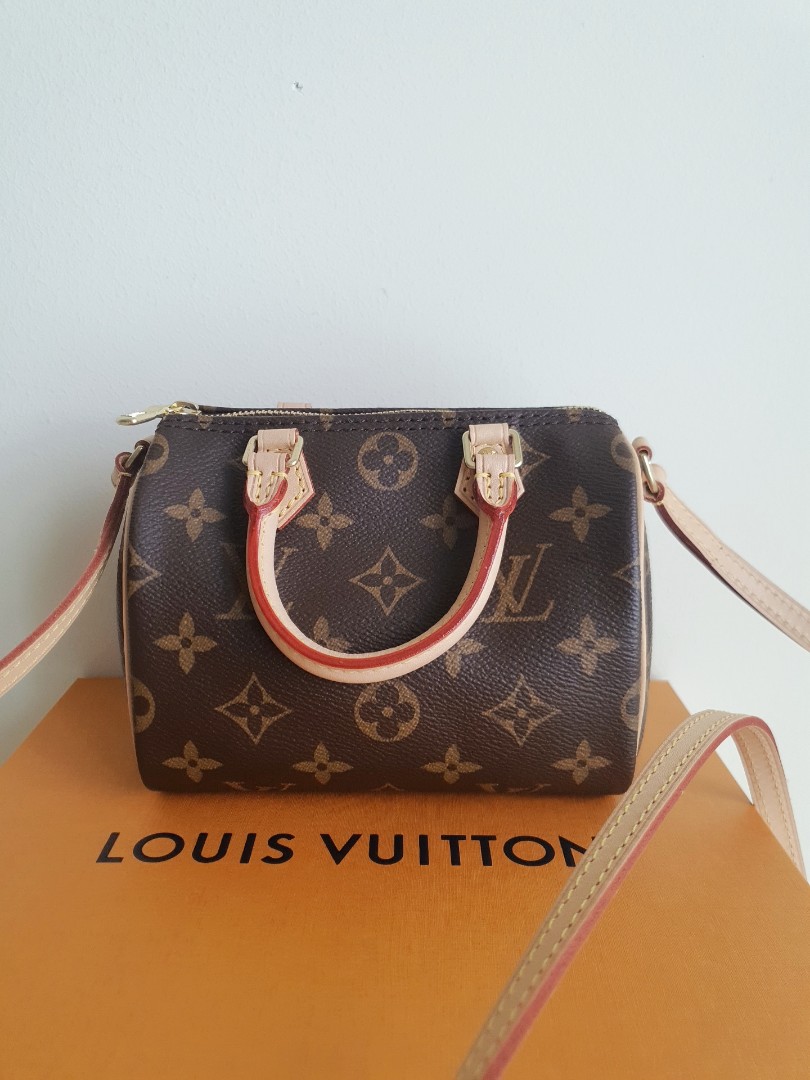 Louis Vuitton Nano Speedy Pink in Grained Cowhide Leather with Gold-tone -  US