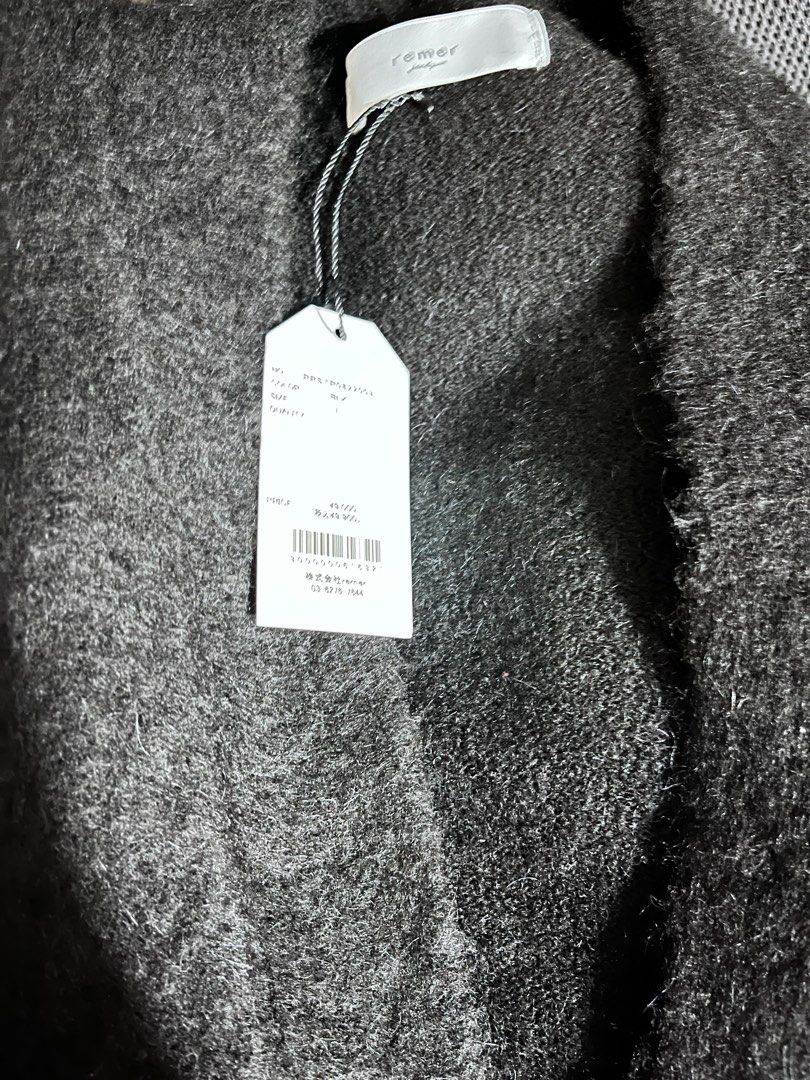 全新remer loose basic mohair cardigan 日本休閒男士女士秋冬寬鬆, 男