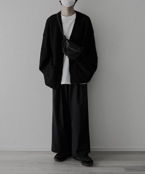 全新remer loose basic mohair cardigan 日本休閒男士女士秋冬寬鬆, 男