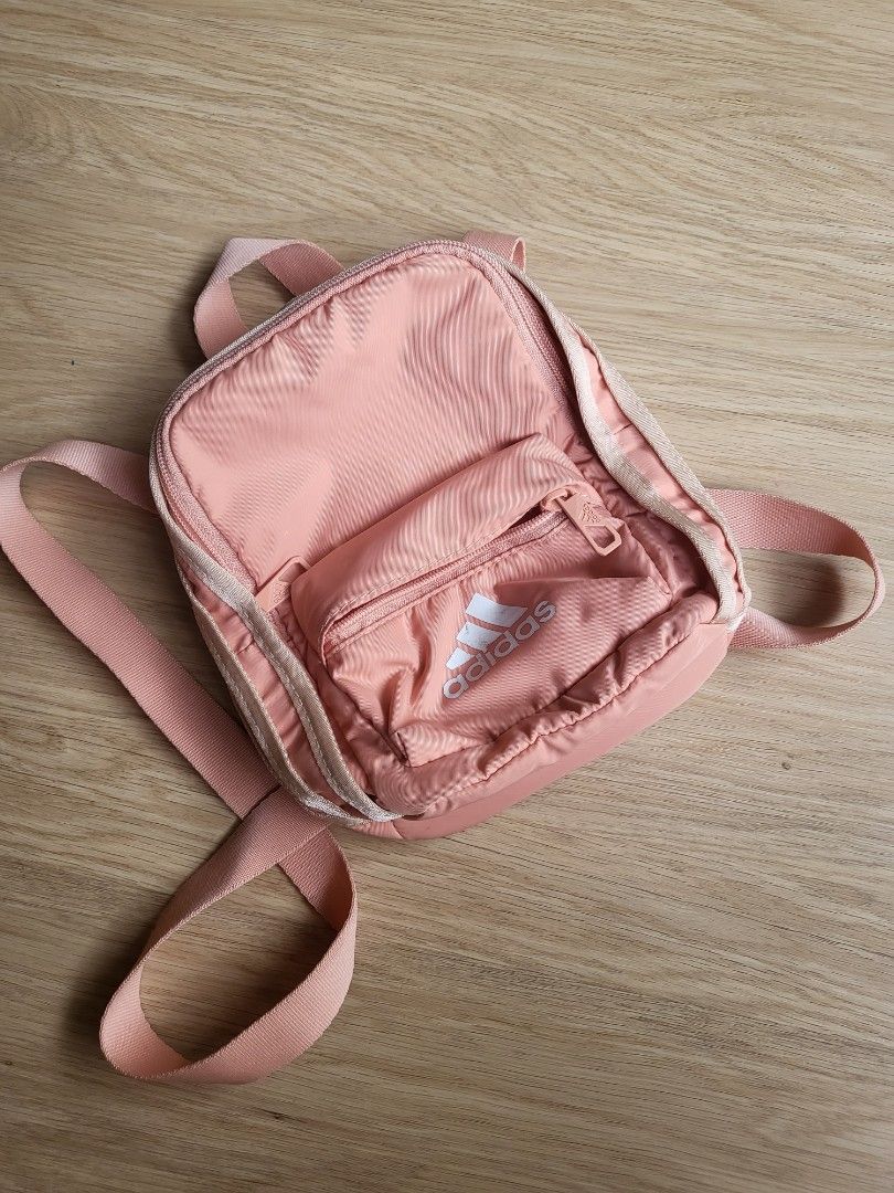 Adidas mini backpack pink Women s Fashion Bags Wallets