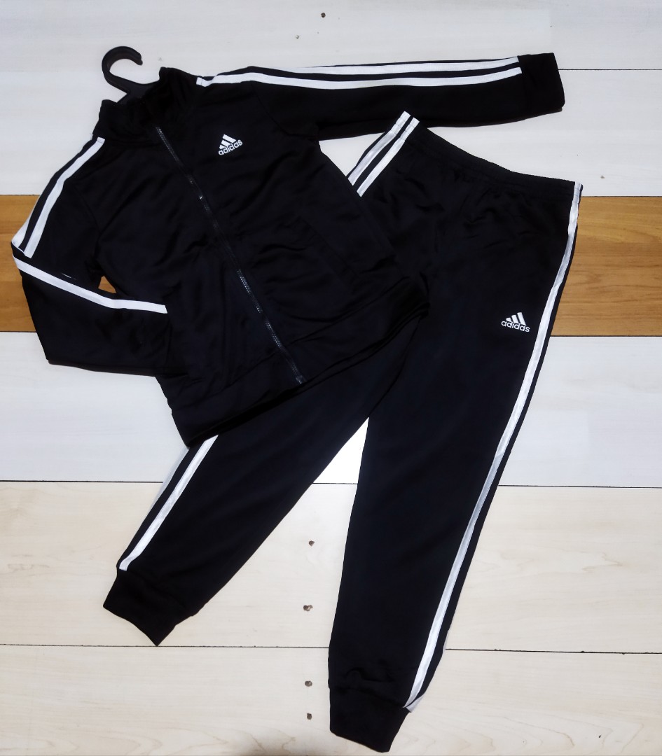 Authentic Adidas terno tracksuit jacket and pants, Babies & Kids ...