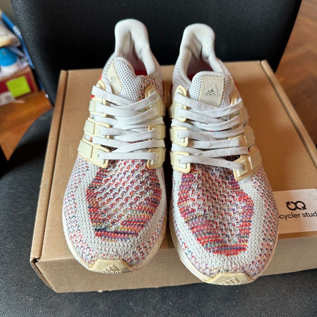 Ultra boost multicolor white/red discount