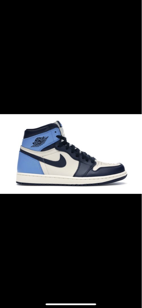 Air Jordan 1 Obsidian, Men's Fashion, Footwear, Sneakers on Carousell