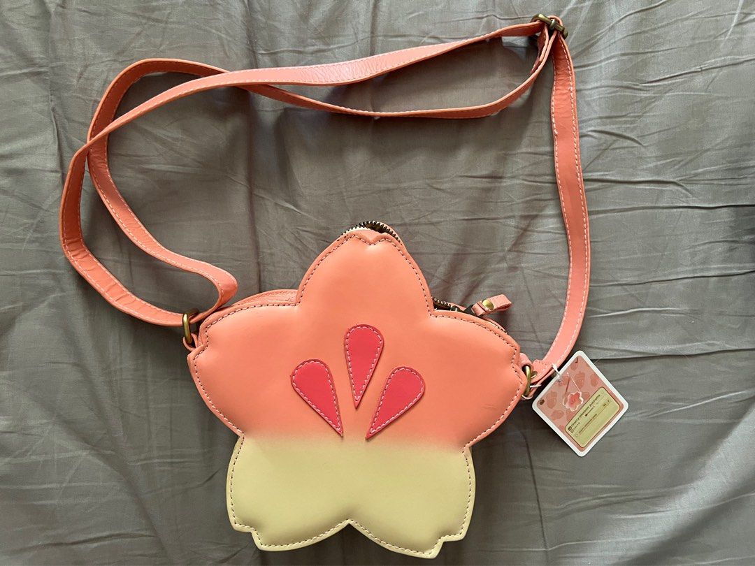 Animal Crossing Cherry Blossom pochette Small Women's Leather Bag  One-shoulder Messenger Bag - ACNH - Animal Crossing New Horizons Online  Shop