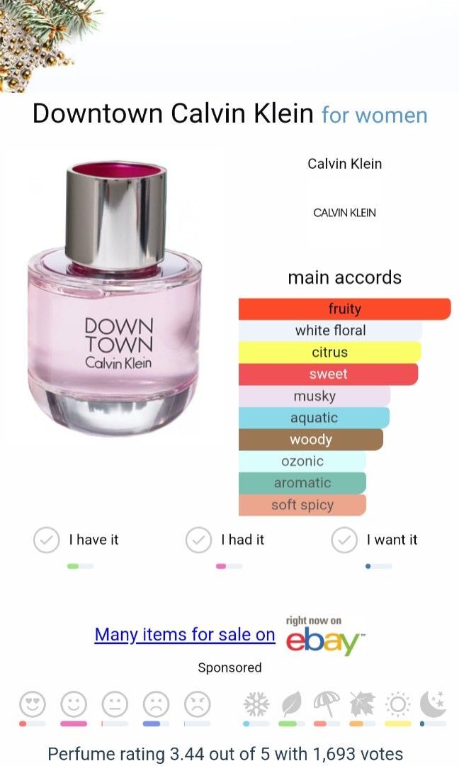 Authentic Calvin Klein Down Town EDP 10ml, Beauty & Personal Care, Fragrance  & Deodorants on Carousell