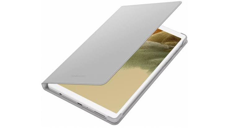 Authentic Samsung Galaxy Tab A7 Lite Book Cover ( Light Gray ), EF-BT220PSEGUJ (Category: Cases & Sleeves) located in Manila. Submitted by racowan (Listing ID 1205470893, Image 2). Description: Brand New: RFS: Already bought one before it came (from US) .